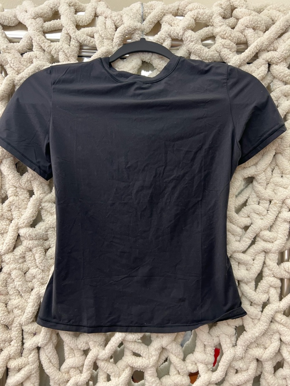 SKIMS FITS EVERYBODY SHORT SLEEVE T-SHIRT NWT - ONYX